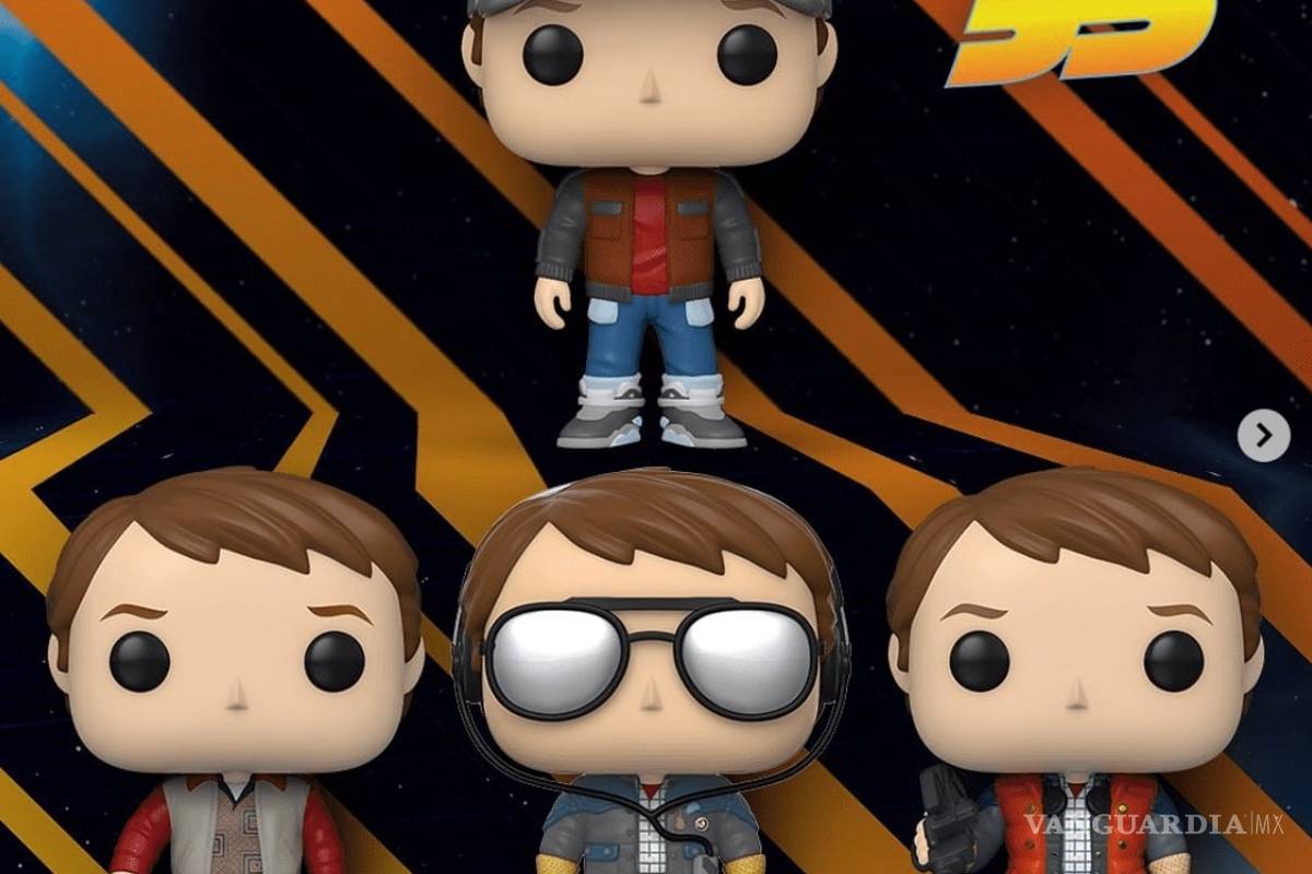 $!¡Llegaron del futuro! Presentan Funko Pop por el 35 aniversario de Volver al futuro