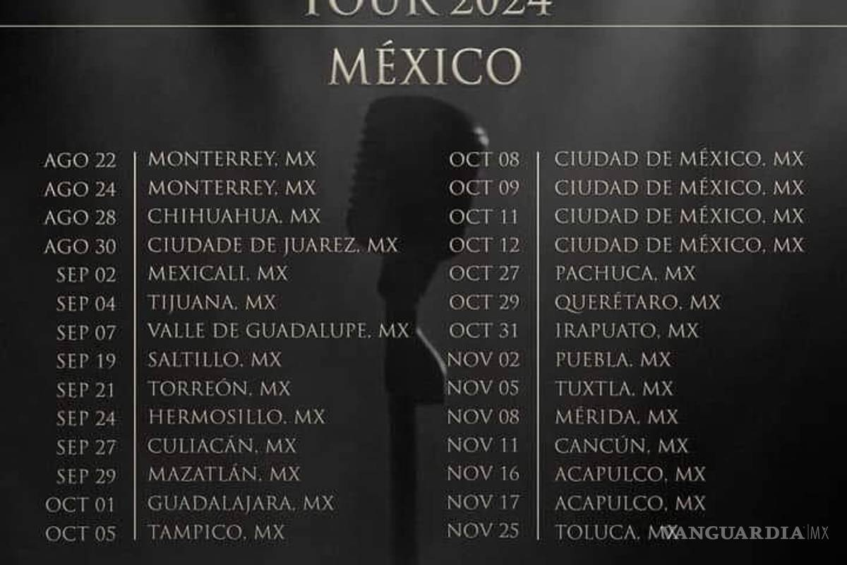 $!¡Santa Claus lo hace verdad! Vendrá Luis Miguel a Saltillo con su tour en septiembre de 2024 en el Estadio Madero
