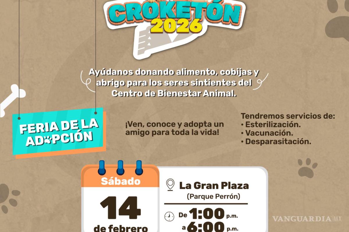 $!Invitan al Croquetón 2026 para apoyar a seres sintientes en Saltillo