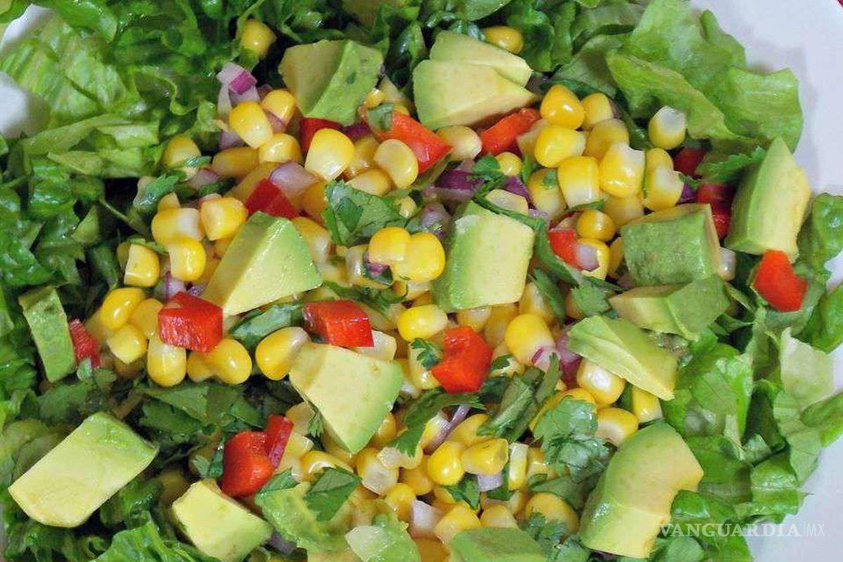 $!Ensalada de elote con aguacate.