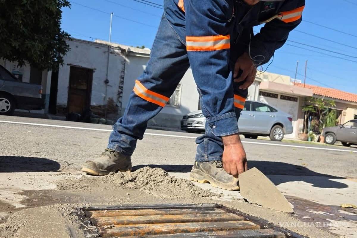 SIMV Torreón refuerza sistema pluvial con nuevas bocas de tormenta