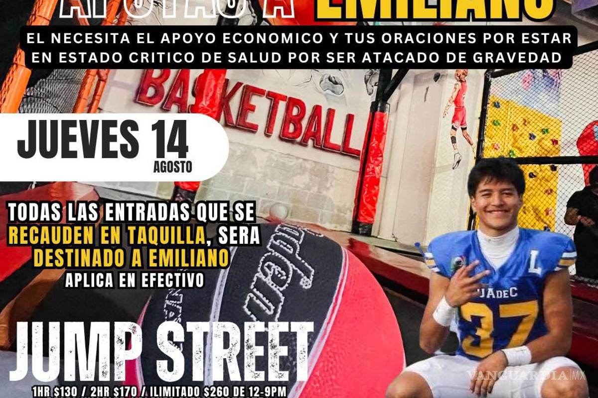 Saltillo: lanzan campaña para solventar millonarios gastos de Emiliano; el joven abandona terapia intensiva