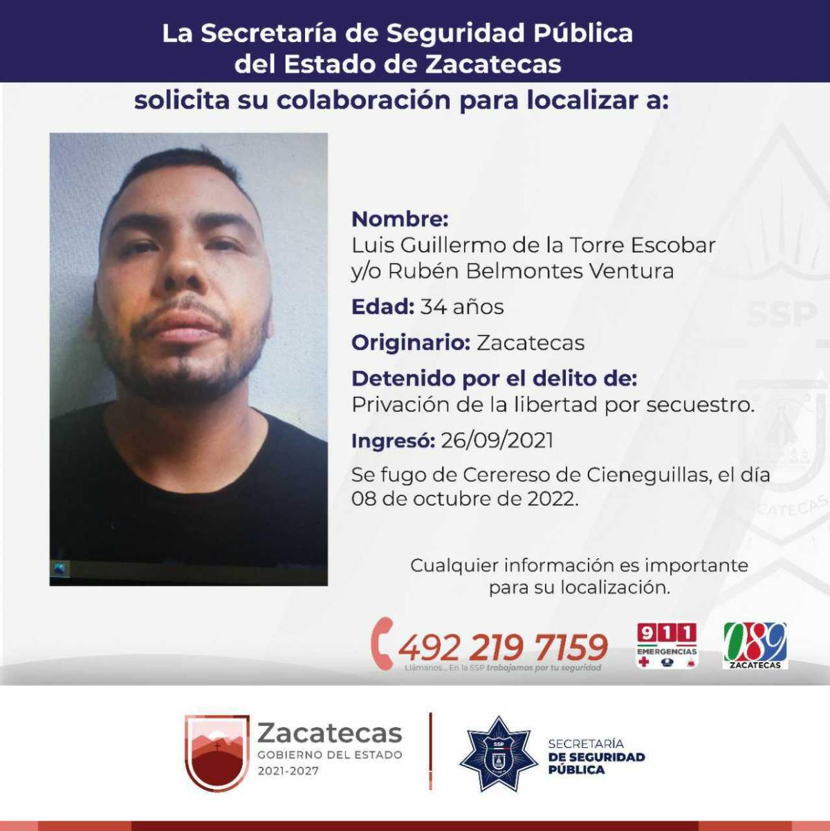 $!Se busca por secuestro.