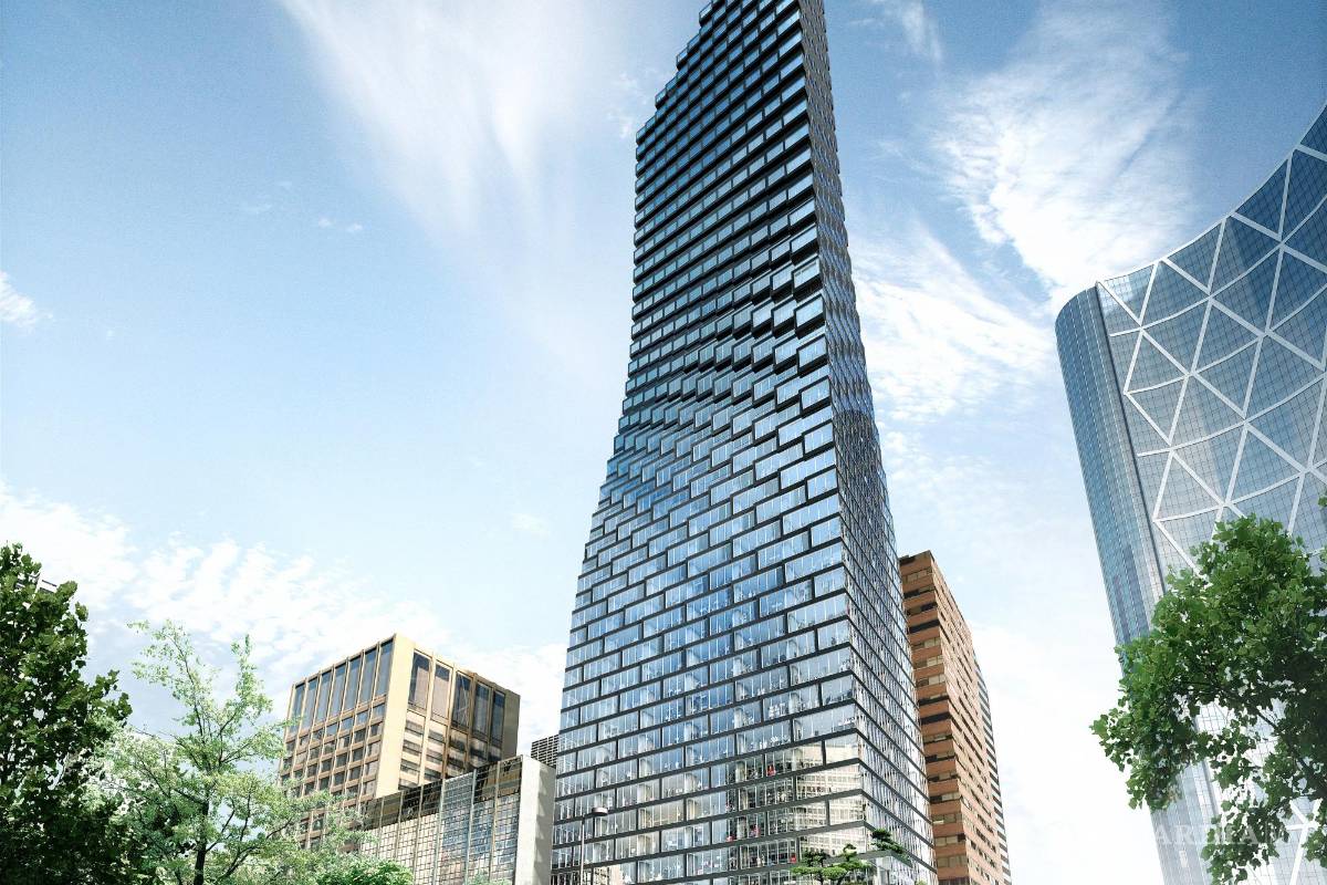 $!La torre ‘TELUS Sky’ in Calgary (Canadá). EFE/Omar Goncebat