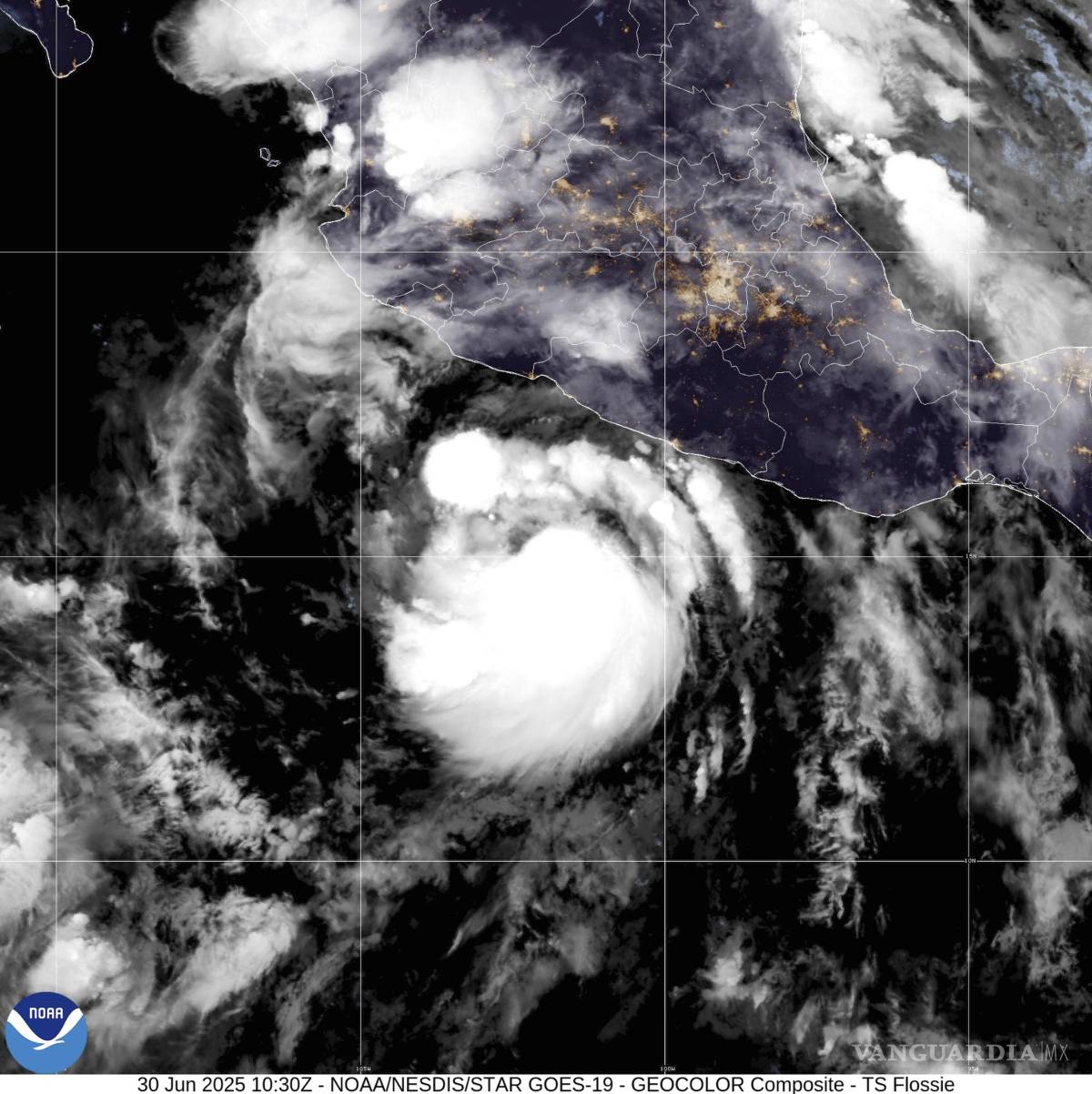 $!Imagen satelital muestra a la tormenta tropical Flossie. Privatizar las agencias meteorológicas ha sido durante mucho tiempo un objetivo de los republicanos-