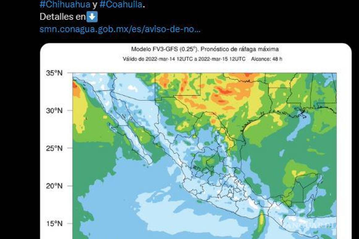 $!¡Prepárese!... frente frío 36 y 37 golpearán al territorio mexicano; ocasionarán heladas, lluvias y granizadas en estos estados