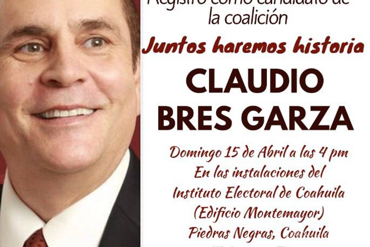 Renuncia Claudio Bres Garza al PRI Coahuila; buscará alcaldía con Morena