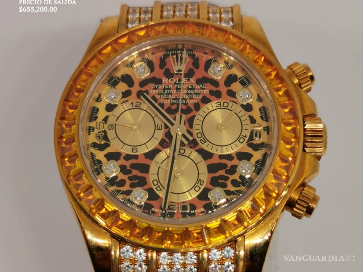 $!Las joyas del Narco que subastarán en Los Pinos: pulseras de 2 millones, relojes de 1 millón y más