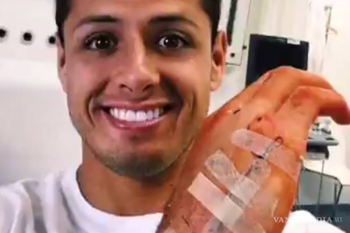 Chicharito manda mensaje tras sufrir accidente doméstico