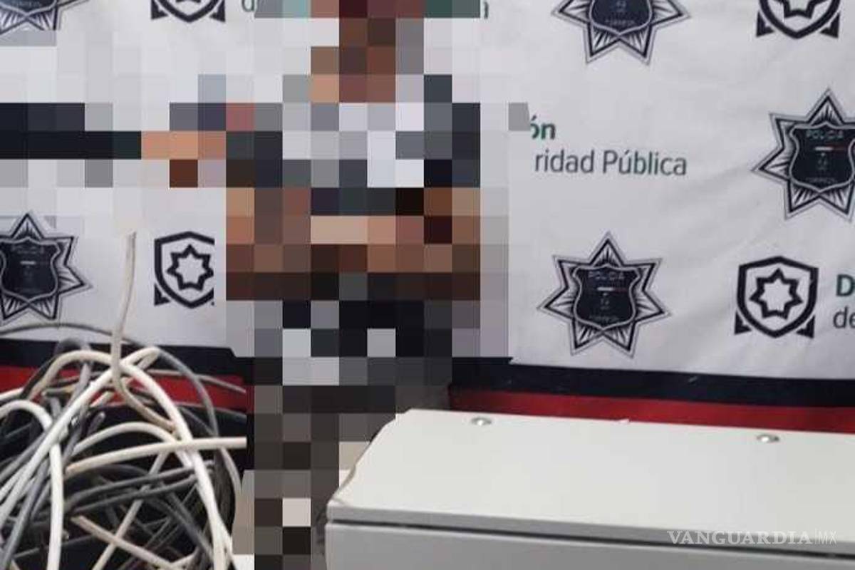 Sujeto deja sin luz a escuela de Torreón; es detenido al robar cables y un transformador