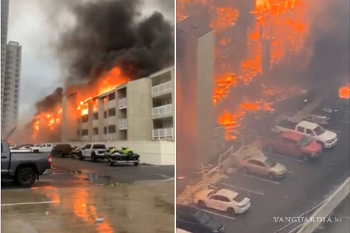 $!Alerta en Isla del Padre por incendio de condominios (Videos)