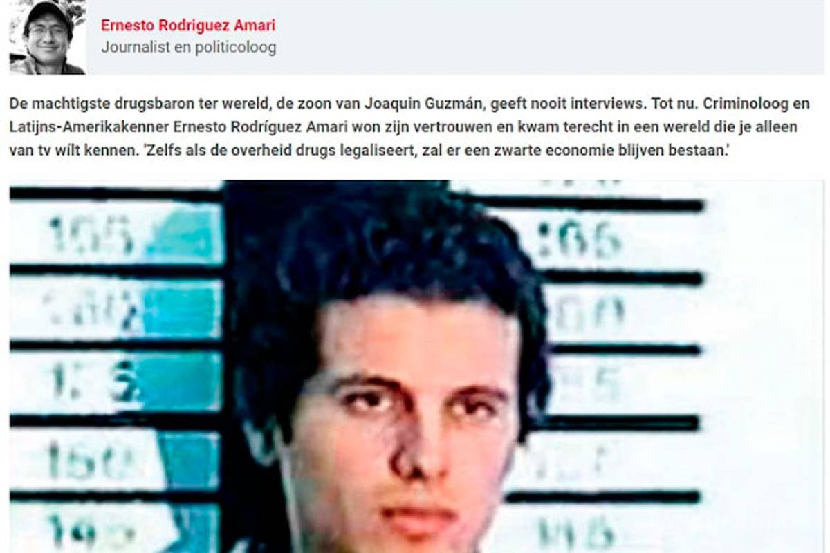 $!La entrevista 'perdida' de Iván Archivaldo Guzmán, habló sobre su padre, EU y gobierno