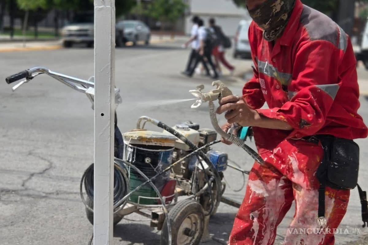 SIMV rehabilita casi 100 señalamientos de ‘alto’ en Torreón