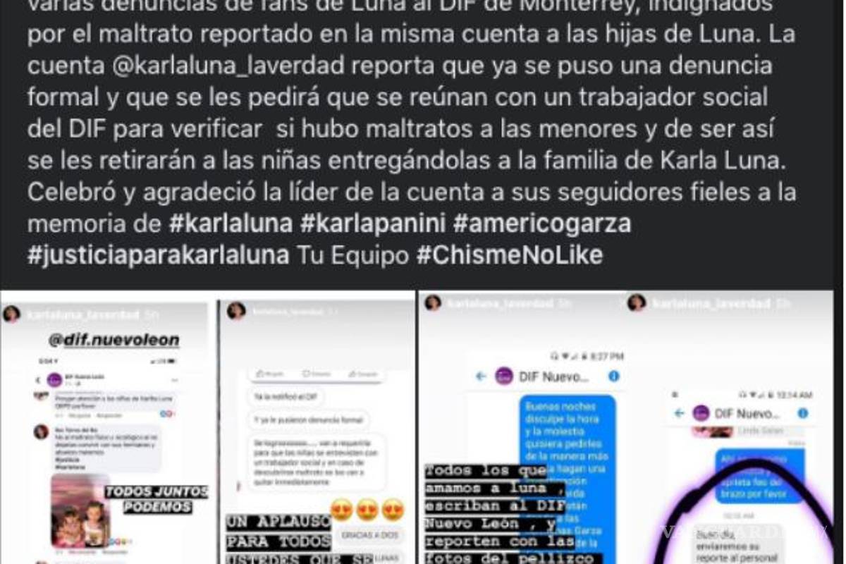 $!Denuncian a Karla Panini por presunto maltrato a hijas de Karla Luna