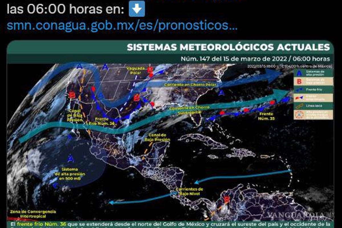$!¿Bermuda o chamarra?... Frente Frío 36, lluvias y calor azotarán a estos estados de la República Mexicana