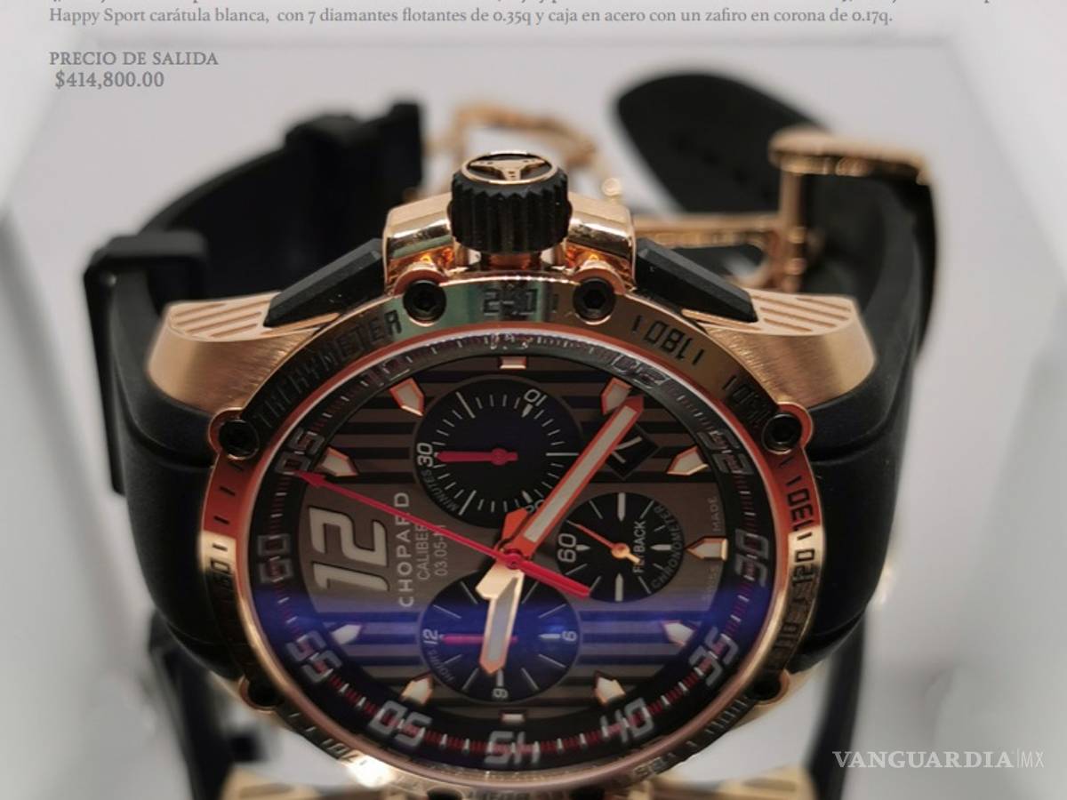 $!Las joyas del Narco que subastarán en Los Pinos: pulseras de 2 millones, relojes de 1 millón y más