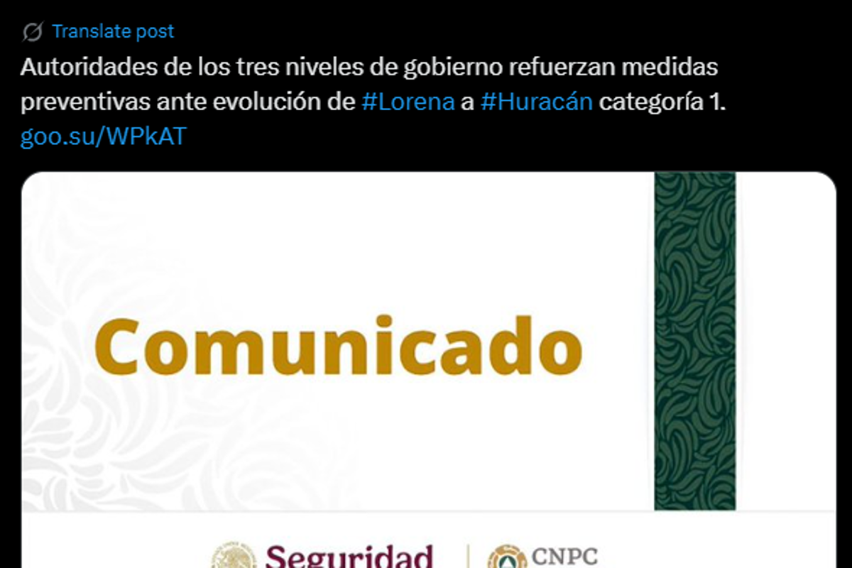 $!Suspenden clases en BCS y Sonora por huracán ‘Lorena’; ¿Qué otros estados se mantienen en alerta?