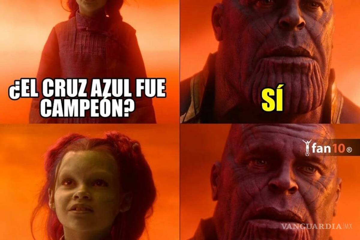 Los memes del título del Cruz Azul