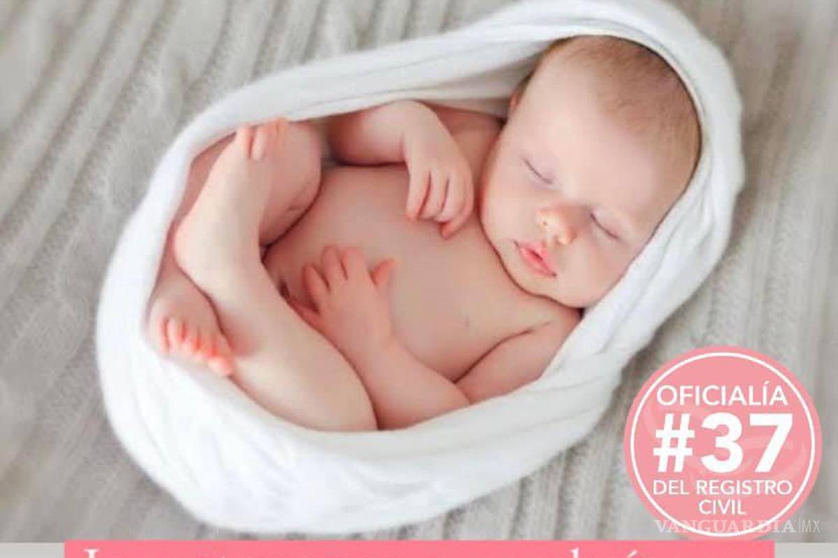 Ofrece Oficialía de Saltillo registros de bebés ‘a domicilio’
