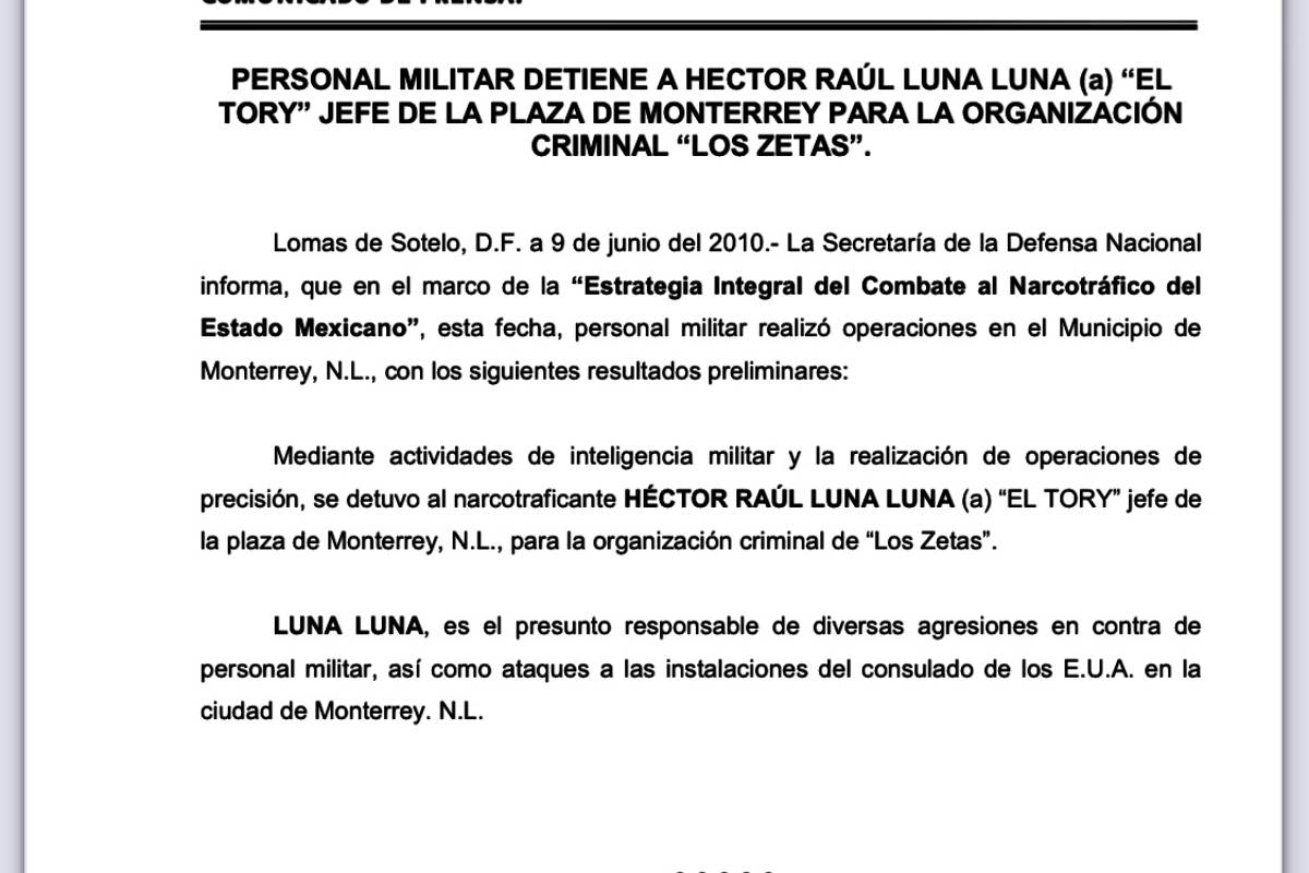$!Narco nómina incluye a Adrián de la Garza y colaboradores suyos en 2009