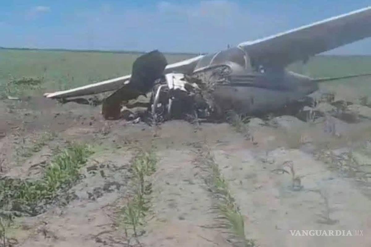 Se desploma avioneta en Reynosa, Tamaulipas; reportan dos lesionados