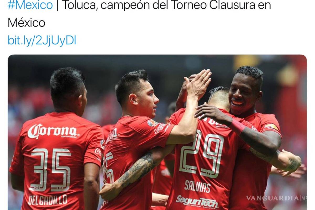 ¿Toluca ya es campeón? En España coronaron a los Diablos Rojos