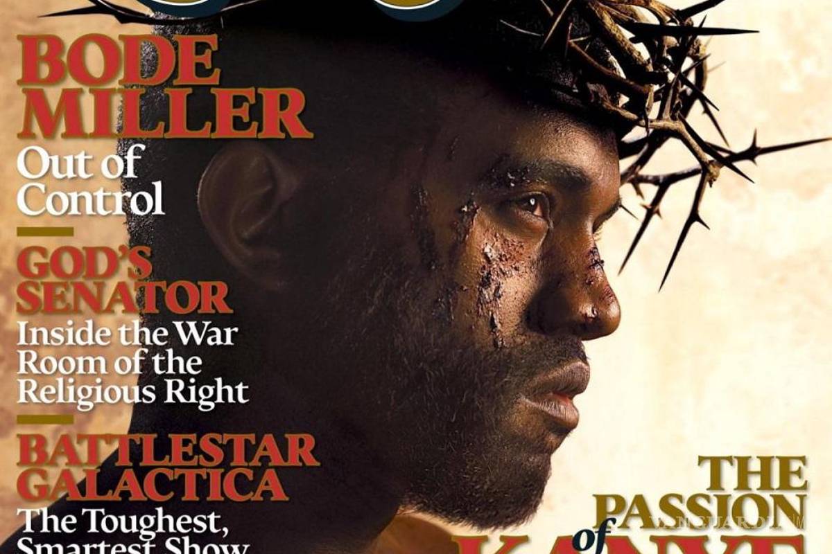 $!En 2006 Kanye personificó ‘La Pasión de Kanye West’ en la portada de Rolling Stone.