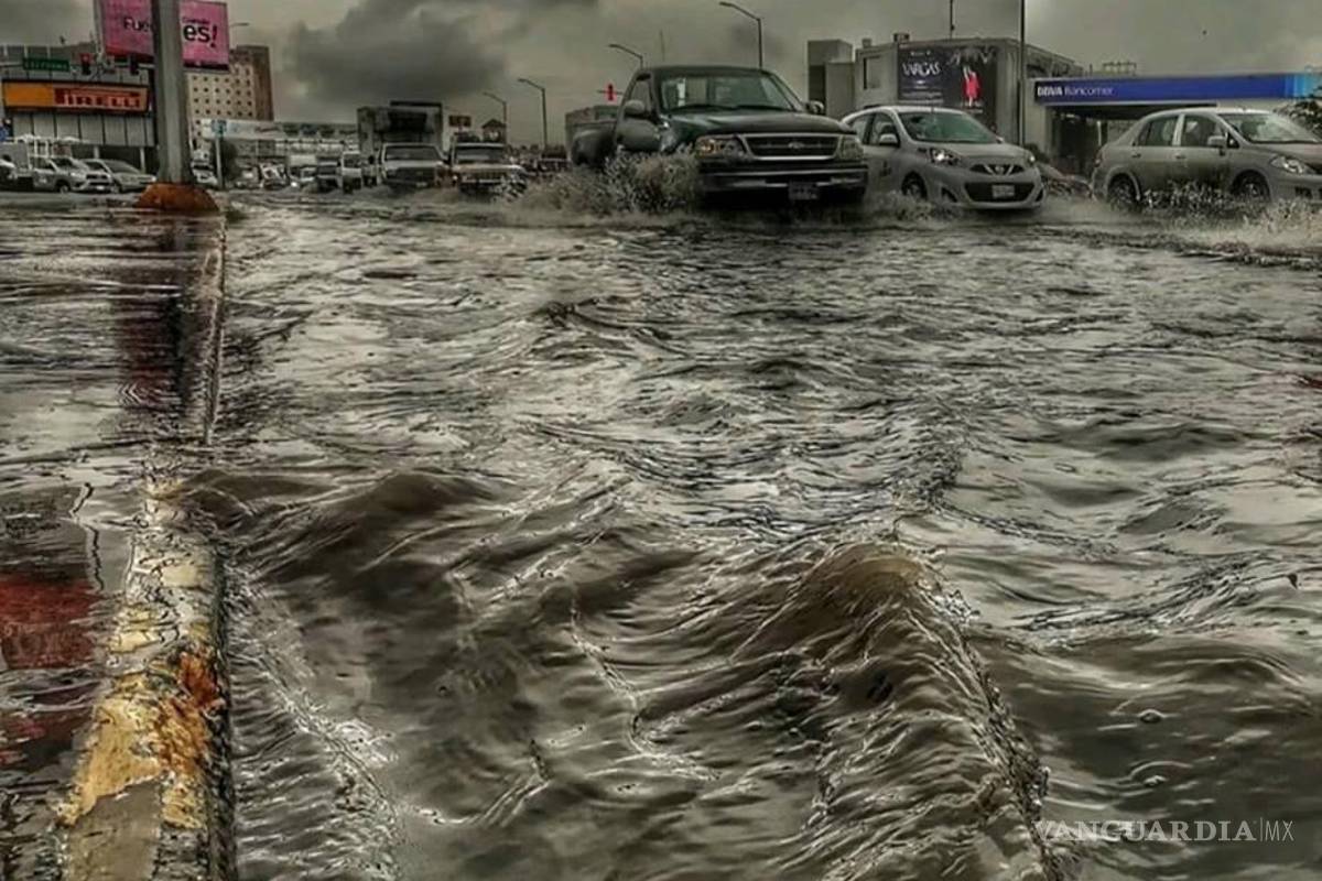 Intensas lluvias inundan de nuevo a Torreón, Coahuila