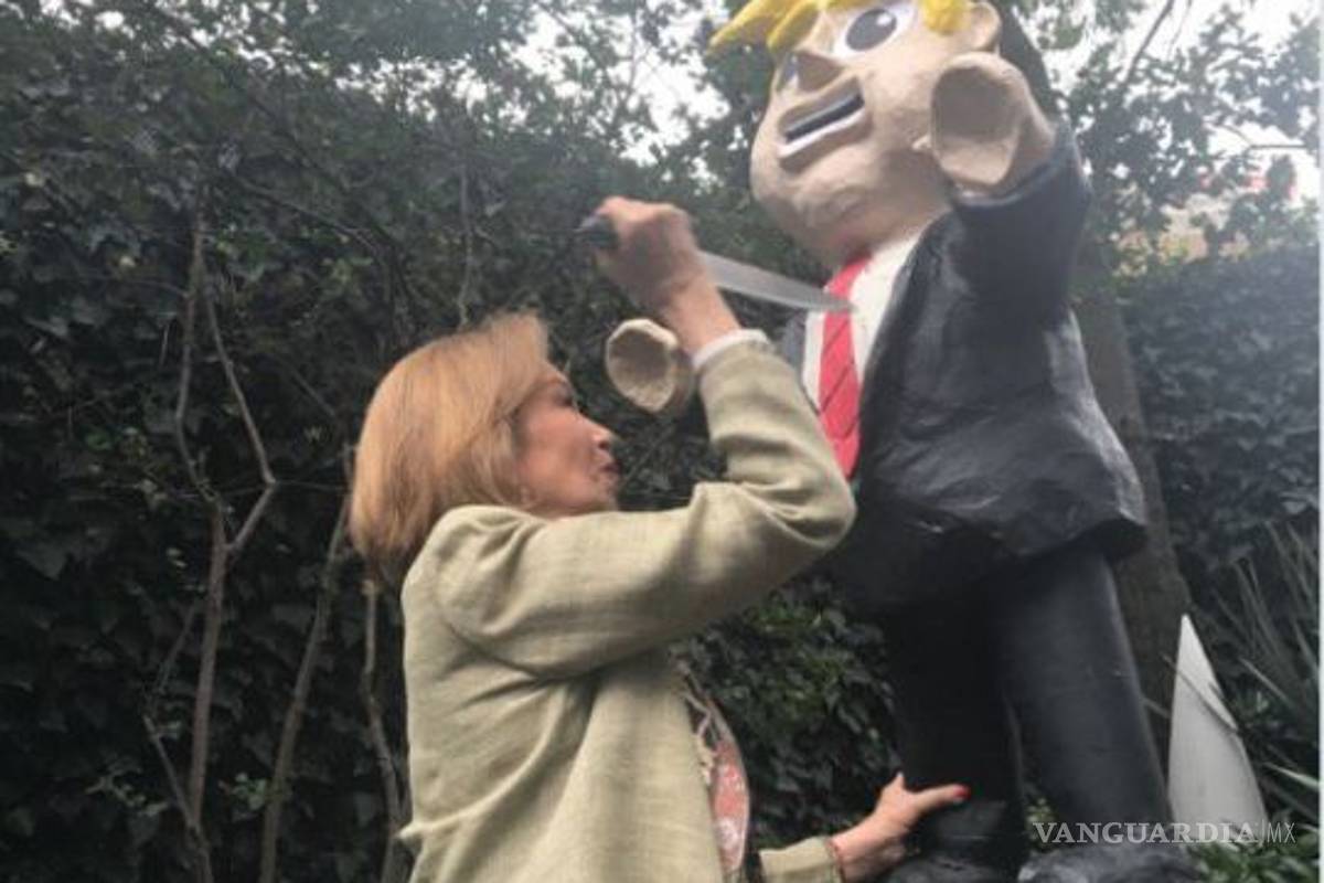 Guadalupe Loaeza acuchilla a Trump... como festejo de cumpleaños