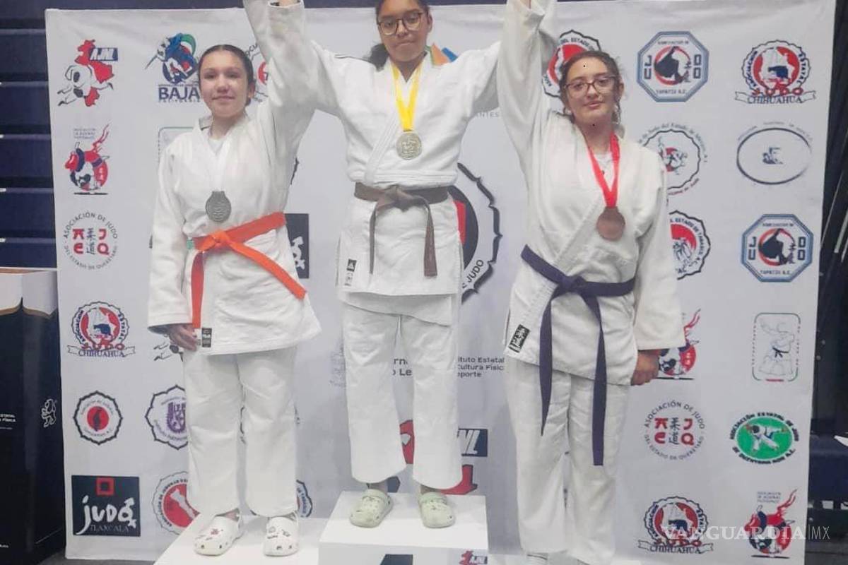 Judocas de Coahuila se suben al podio en Campeonato Nacional desde Monterrey
