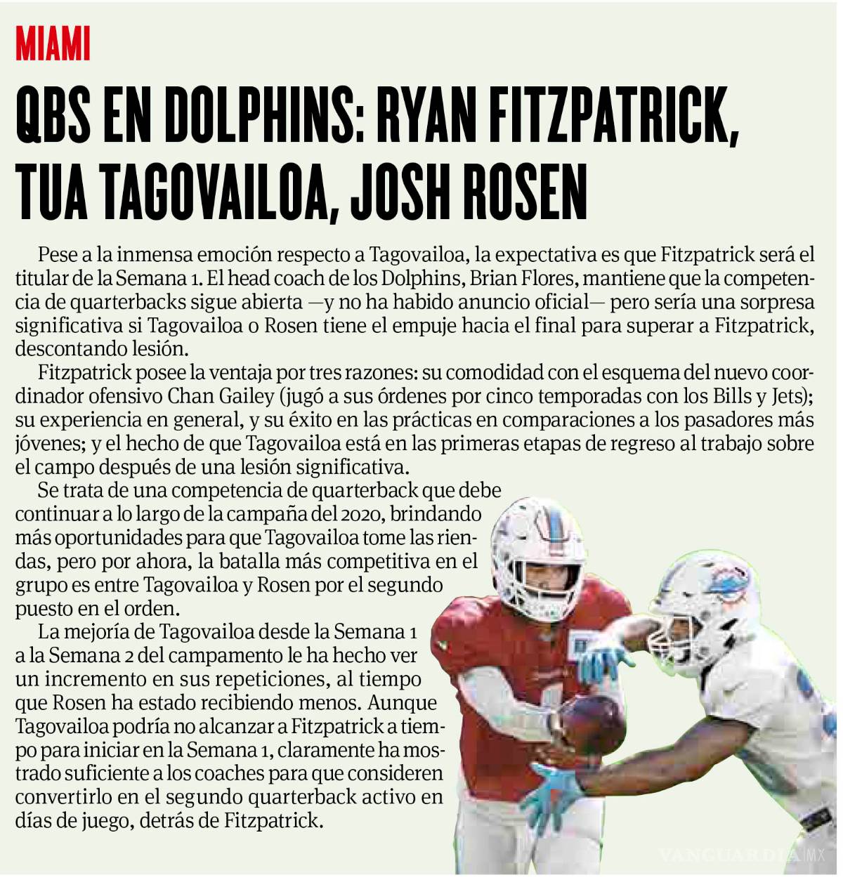 $!Rumbo al inicio la competencia de quarterbacks