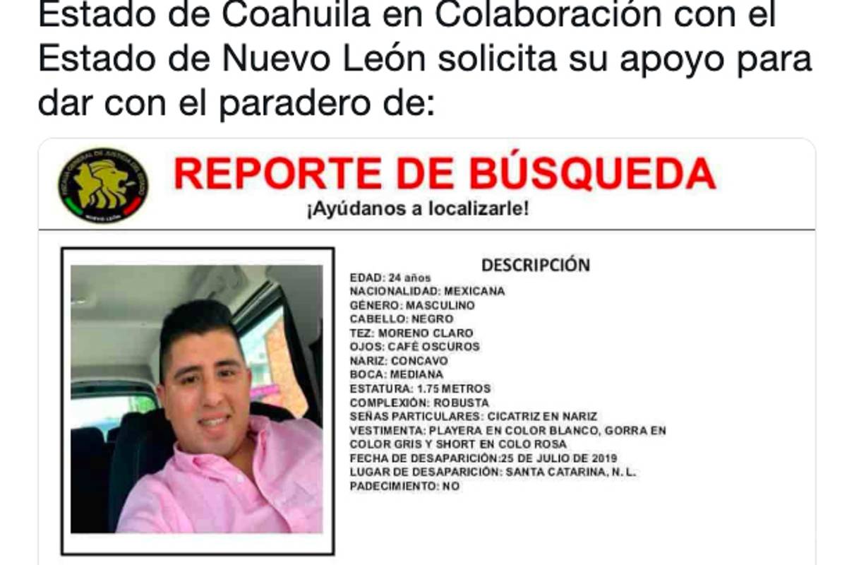 Investiga Nuevo León la desaparición de joven en Santa Catarina