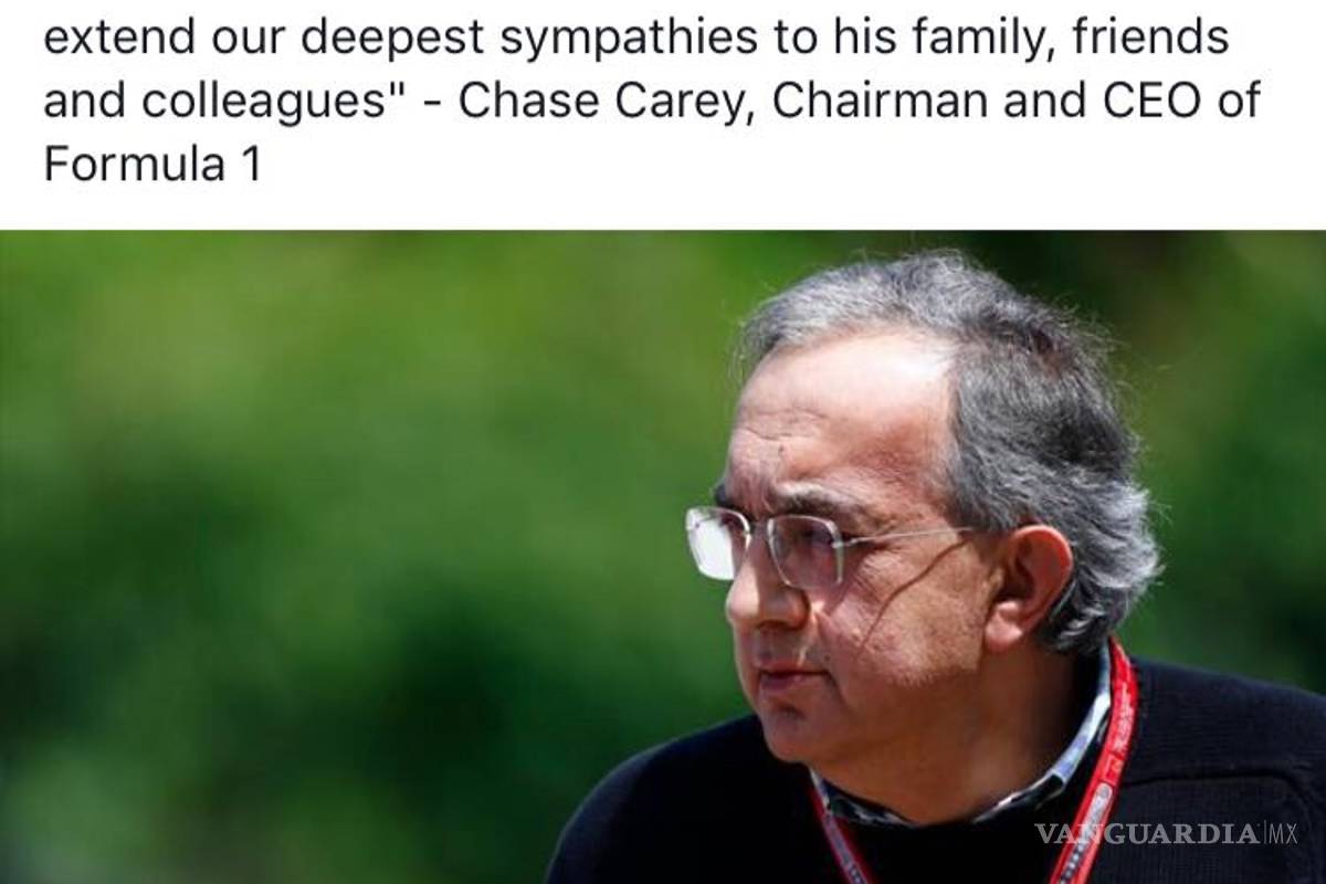 $!Muere Sergio Marchionne a los 66 años, ex CEO de Ferrari y de Fiat Chrysler