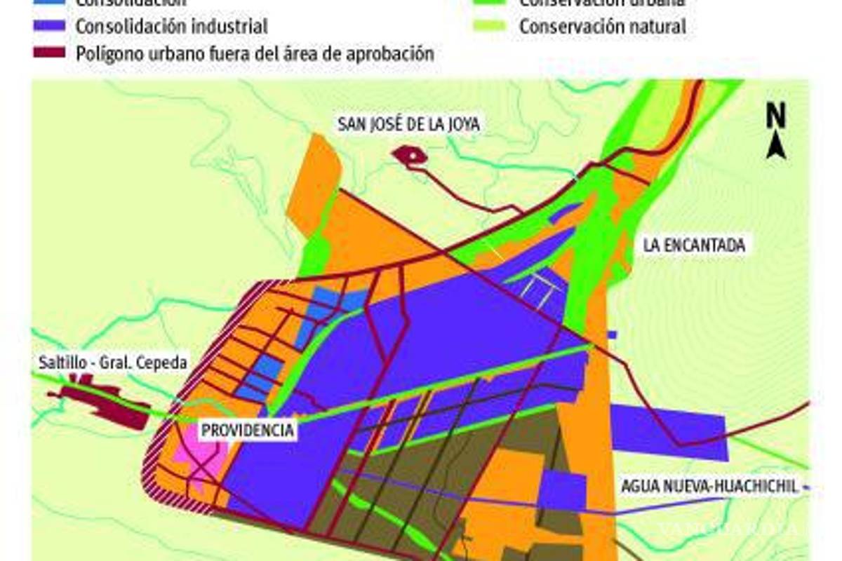 $!Esta nueva zona identificada como Ciudad Derramadero contará con 40 mil viviendas hasta el 2040, una zona urbana el equivalente al 68.75 por ciento de la mancha urbana actual. Además contará con industria ancla, comercios, servicios, hospitales, áreas recreativas, escuelas y conexión vial.
