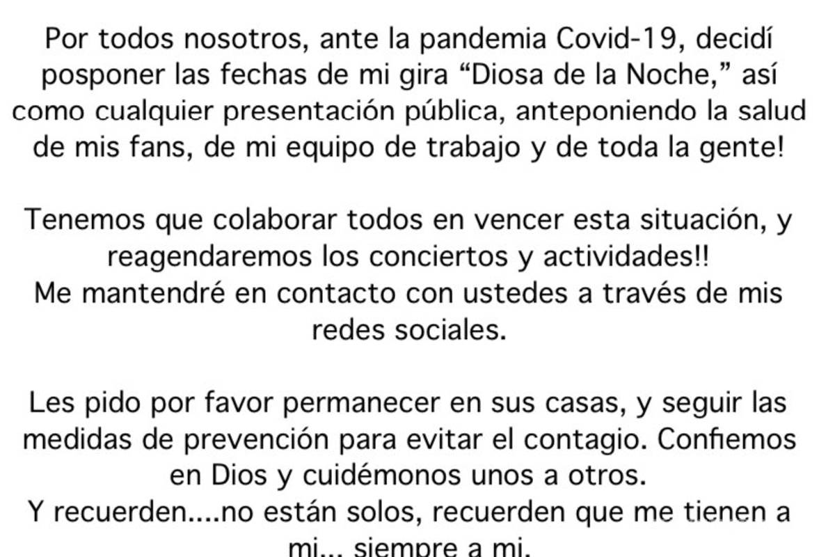 $!Gloria Trevi cancela concierto en Saltillo