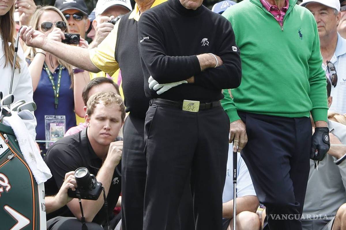 Inauguran Nicklaus y Player el Masters de golf de Augusta