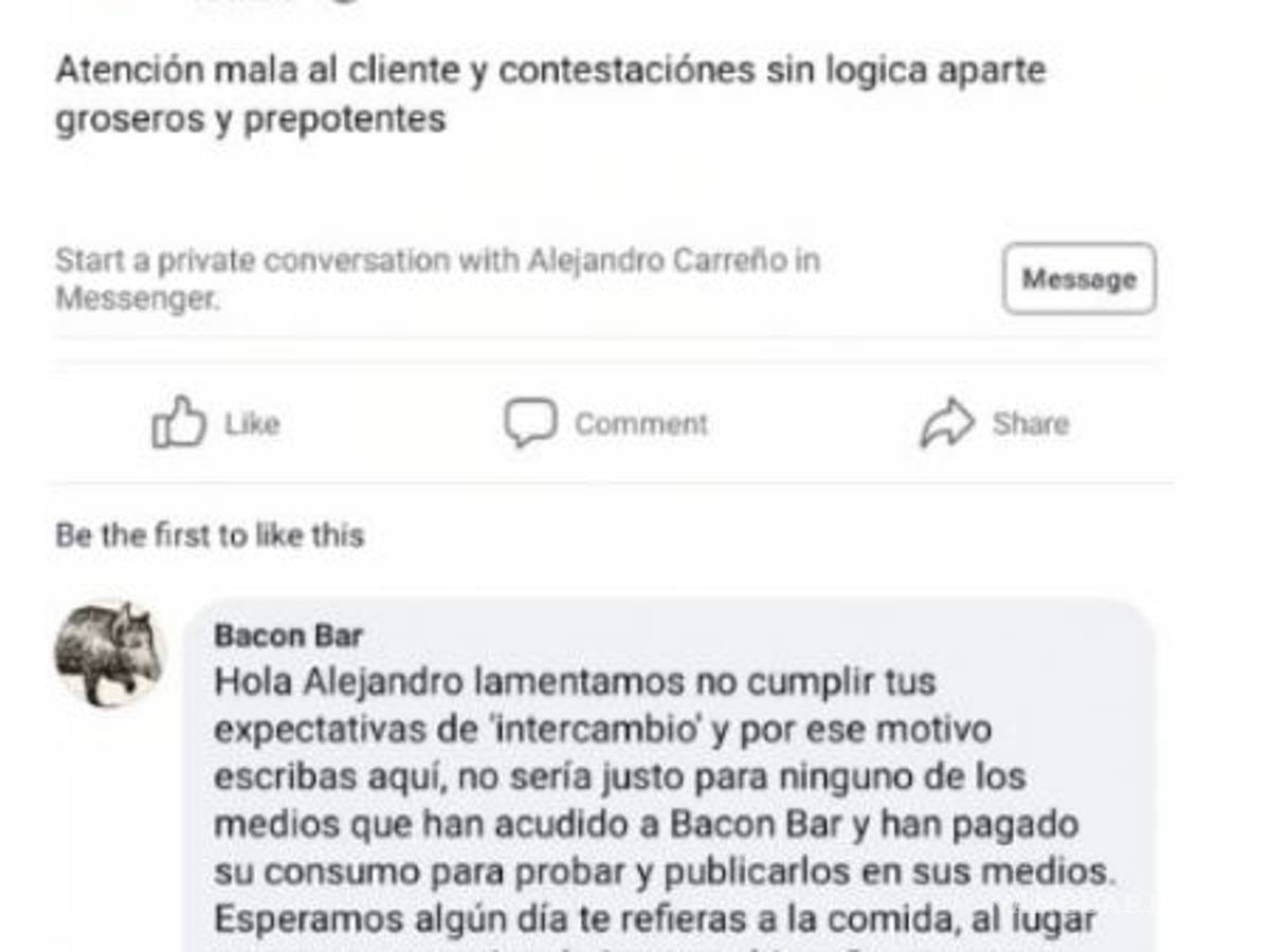 $!Exhiben a 'influencers' gorrones; restaurante de CDMX responde a 'youtuber' y se hace viral