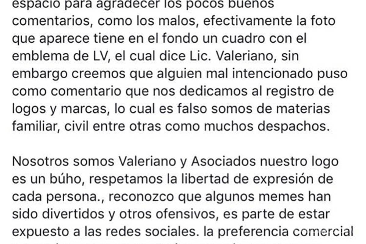 $!El 'Licenciado Valeriano' responde las burlas de internet y aclara su famoso logo