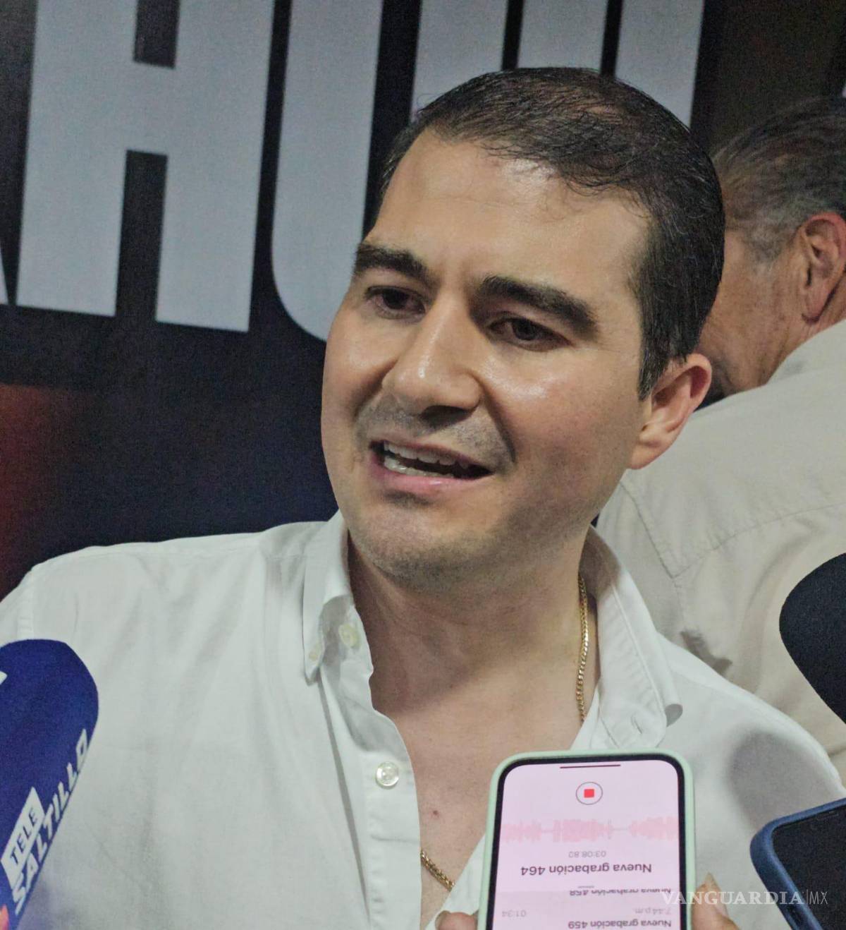 $!Diego Rodríguez Canales atribuyó los resultados preliminares al trabajo territorial de la coalición y al respaldo ciudadano obtenido durante la jornada electoral.