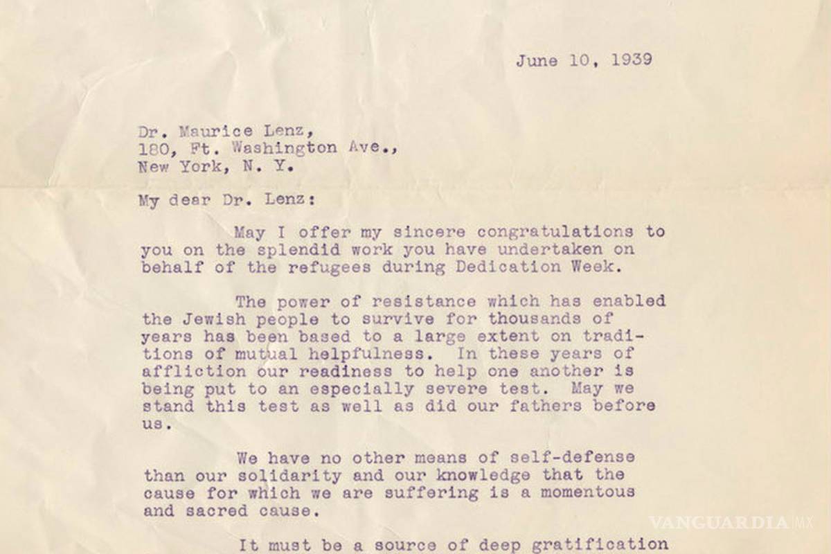 $!Subastan cartas de Einstein sobre la “locura de Hitler”