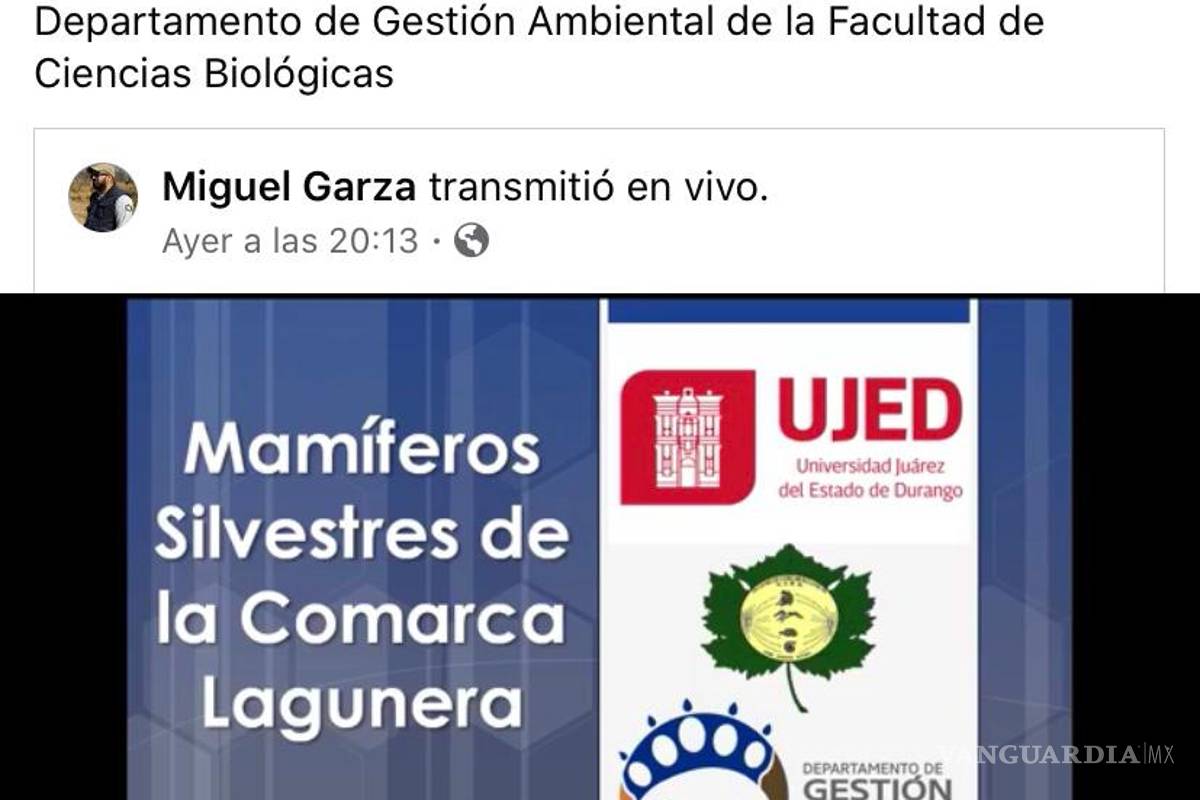Ayuntamiento de Torreón ofrece conferencias virtuales para conectar con la Tierra