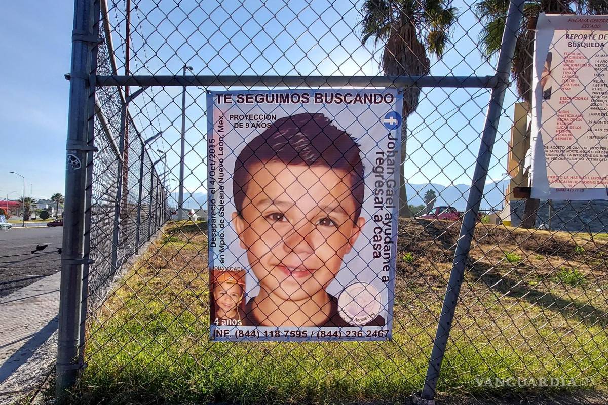 Johan Gael de 4 años desapareció hace 6 años; su familia de Saltillo no lo deja de buscar