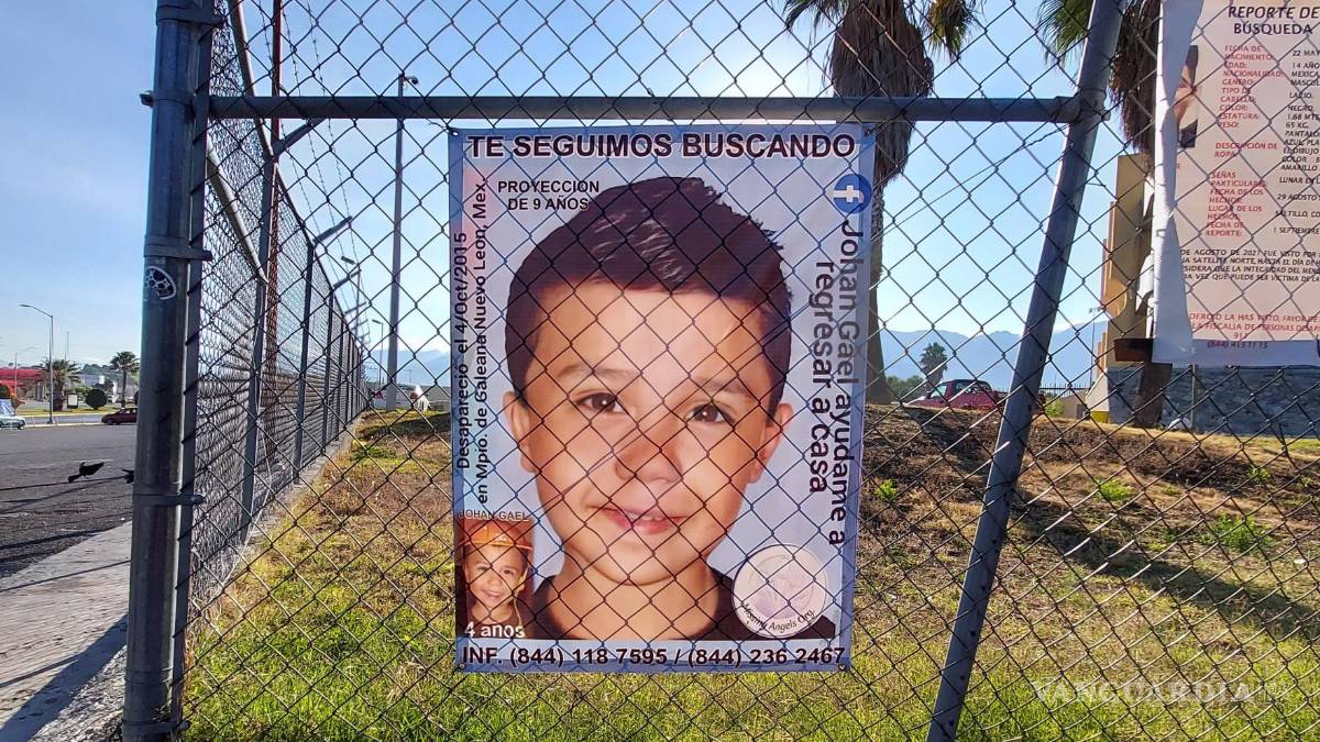 Johan Gael de 4 años desapareció hace 6 años; su familia de Saltillo no lo deja de buscar