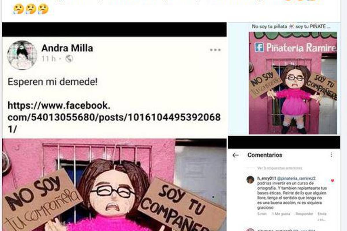 $!Amenazan con demandar a negocio de piñatas por uso de imagen y burla de “compañere”
