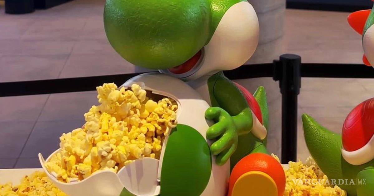 ¡Qué oso! Fan pierde el control por palomera de Yoshi y desata escándalo en cine