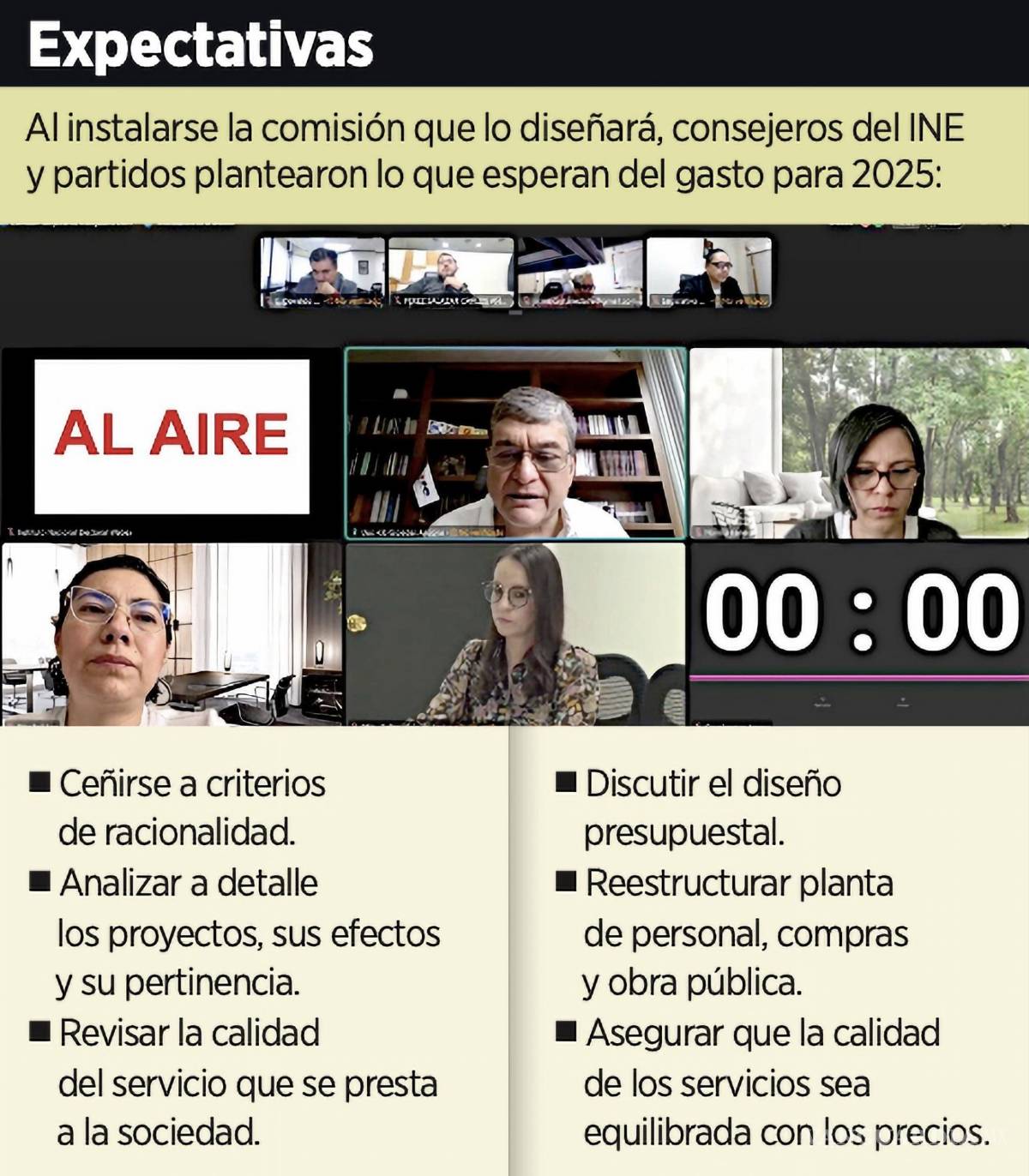 $!El INE instaló la comisión que diseñar su gasto para 2025.