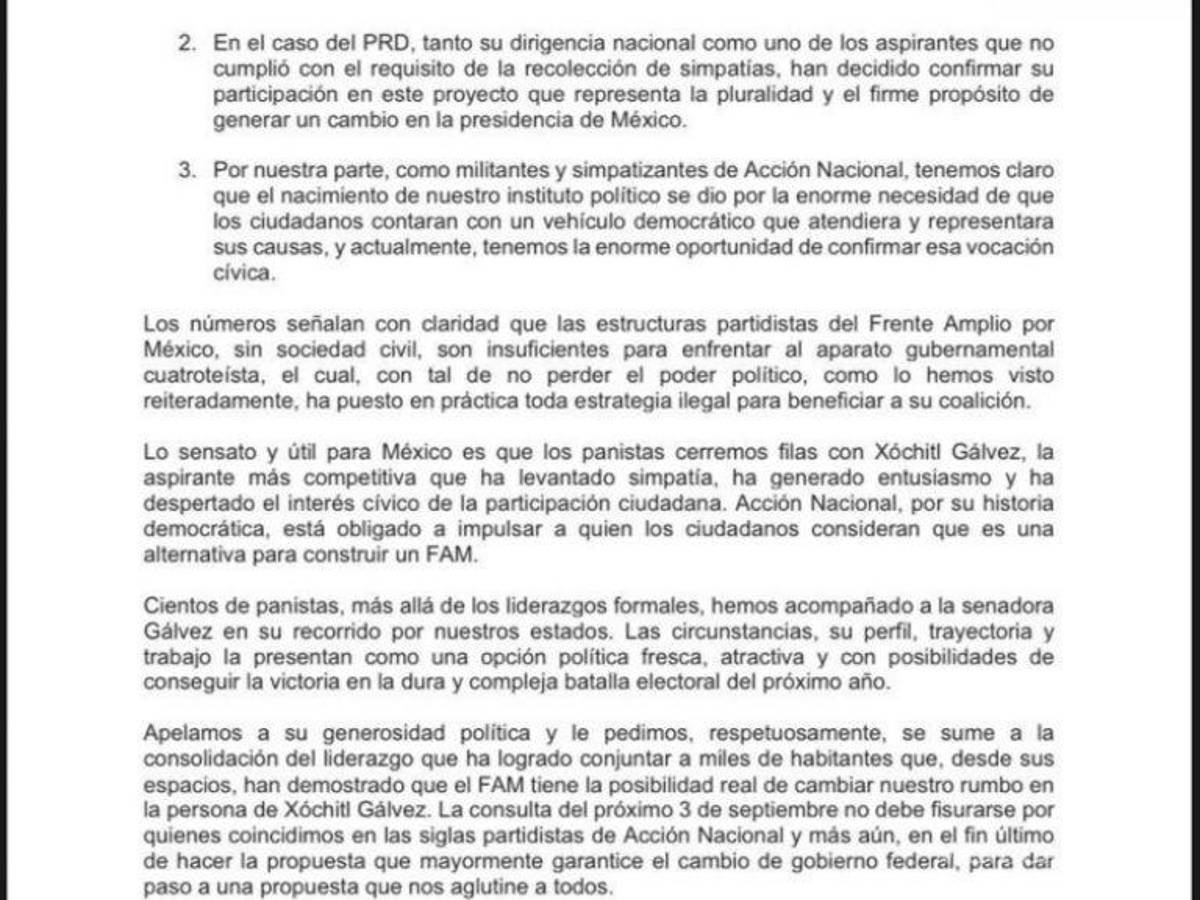 $!¿Santiago Creel dejará la contienda presidencial? Exhortan panistas a declinar por Xóchitl Gálvez