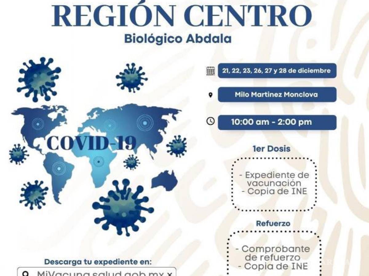 $!Los ciudadanos deberán de presentar su expediente de vacunación y su Identificación Oficial.