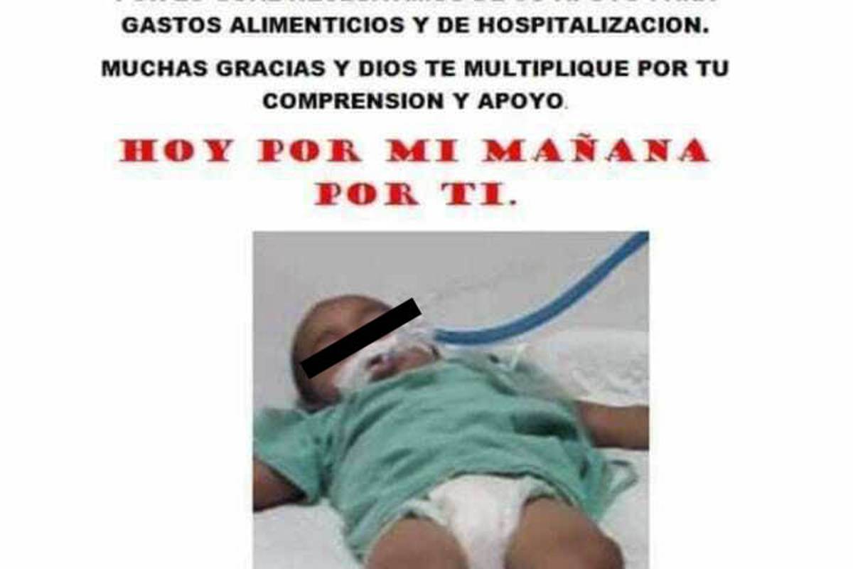 Piden ayuda para bebé con síndrome Guillain Barre en Saltillo