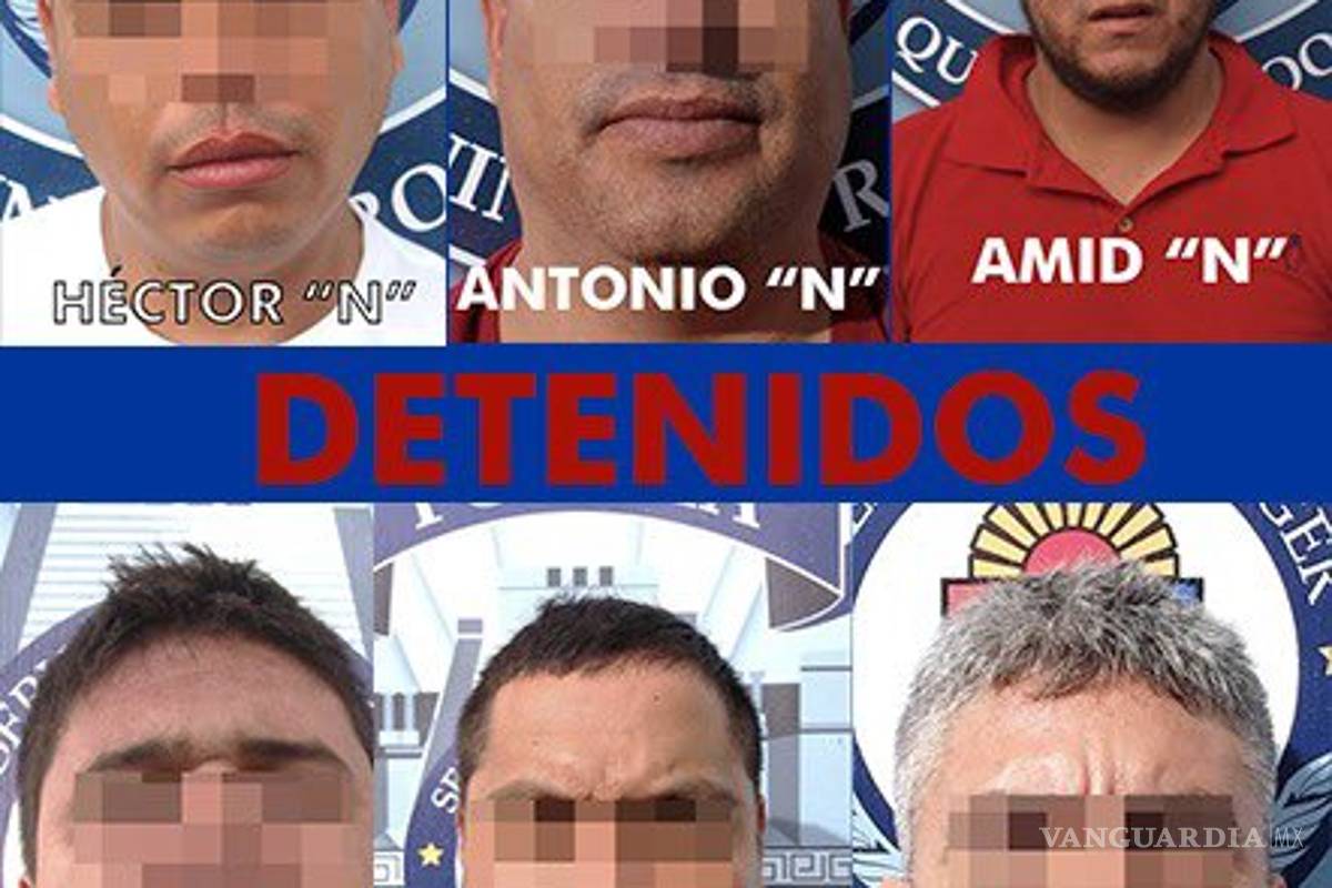 Detienen a presunto líder y cinco miembros del Cártel de Sinaloa en Quintana Roo